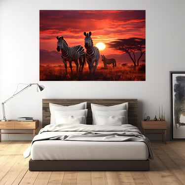 Tableau Zèbre Chambre